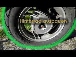 Hinterrad Ausbauen Hinterrad Montieren 4 Takt Chinaroller Jinlun Youtube