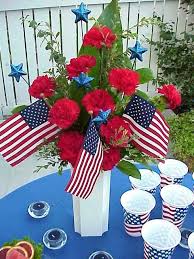 Decorate By Room Patriotic Centerpieces Patriotic Table Decorations Independence Day Decoration