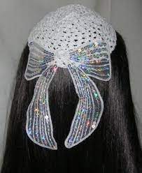 It Is White Well Design Kippah For Women S Which They Can Wear It On Any Occasion And Also In Jewish Celebration Even Well Design Genuine Suede Married Woman