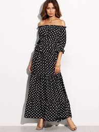 Belt Yes Fabric Fabric Has No Stretch Season Summer Pattern Type Polka Dot Sleeve Length Half Sleeve Col Polka Dress Chiffon Dress Long Ruffled Maxi Dress