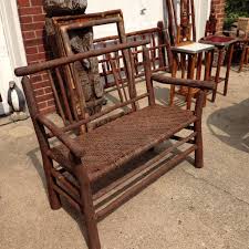 Old Hickory Rod Back Settee 6 Available Christibys Old Hickory Furniture Old Hickory Lodge Decor