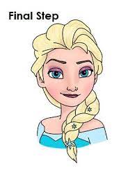 How To Draw Elsa From Frozen How To Draw Elsa Easy Disney Drawings Frozen Drawings