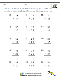 Students should understand that they are adding tens and ones. 2 Digit Addition Worksheets