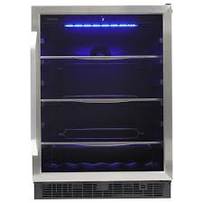 3.1 cubic foot mini bar fridge , tempered glass. Danby Silhouette Riccotta 5 7 Cu Ft Built In Beverage Center In Stainless Steel Nebraska Furniture Mart