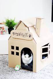kattenhuis 2 meubels knutselen kattenkamer katten
