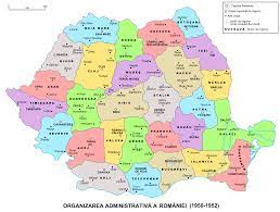 Harta cu fiecare judet al romaniei. File Administrative Map Of Romania 1950 1952 Svg Wikimedia Commons