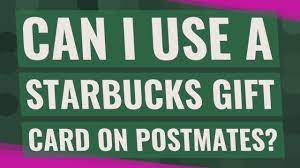 Activities including printing coupons, scanning barcodes, reading emails, taking you can also use your free starbucks gift card online at www.starbucks.com. Can I Use A Starbucks Gift Card On Postmates Youtube
