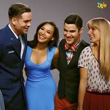 Puck Santana Blaine Brittany Mark Salling Naya Rivera Darren Criss Heather Morris Glee Season 6 Glee Cast Glee Glee Season 5