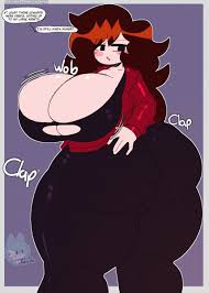 friday night funkin, girlfriend (friday night funkin), gardegu, ass  expansion, black clothing - R34 Vault