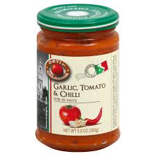 This magnificent calabrian chili paste is a blend of extra virgin olive oil and calabrian peperoncino. Orti Di Calabria Garlic Tomato Chili Stir In Sauce Shop Pasta Sauces At H E B