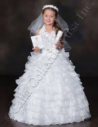 First Communion Confirmation Dress Christian White Suit White Flower Girl Dresses Girls Ball Gown Confirmation Dresses