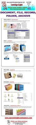 Document File Record Folder Archive Confusing Words In English Fce Cae Cpe Cambridge English Profesores De Ingles Ingles Idioma Ingles