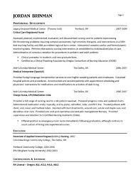 Er Nurse Nursing Resume Examples Registered Nurse Resume Nursing Resume