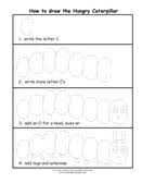 How do you draw a realistic caterpillar? How To Draw The Hungry Caterpill
