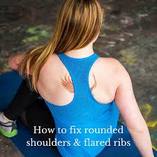 Instead, try the two exercises below with lower, controlled reps to reinforce good rib positioning and pelvic tilt. Nikki Naab Levy On Twitter New Blog Videos How To Fix Rounded Shoulders Flared Ribs Https T Co I7lcna8n9g Https T Co Djeaz7mxaw