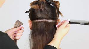 I've been wearing extensions for years, and i have friends and colleagues who don't believe me when i tell them. How To Attach Quick Easy Tape Extensions Youtube