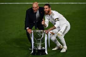 Latest real madrid news from goal.com, including transfer updates, rumours, results, scores and player interviews. Real Madrid Captain Sergio Ramos Hails Manager Zinedine Zidane After Winning La Liga 2019 20