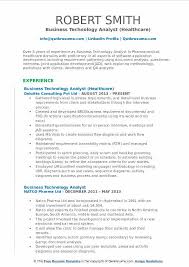 Business Technology Analyst Resume Samples Qwikresume