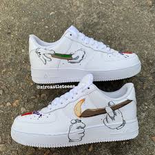Black Air Forces Customised The Best Customised Sneakers On Instagram Nike Air Force 1 Customs How Would You Name These Rate Fro White Nike Shoes Custom Shoes Diy Personalized Shoes