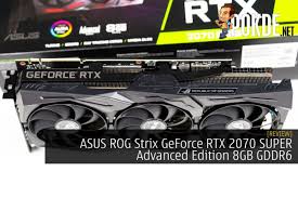 Asus Rog Strix Geforce Rtx 2070 Super Advanced Edition 8gb Gddr6 Review Pokde Net Asus Rog Asus Super