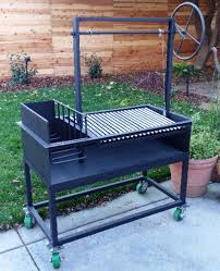 The Ash Argentine Grill With Side Brasero Plus Cart For Wood Etsy In 2021 Argentine Grill Outdoor Grill Diy Grill