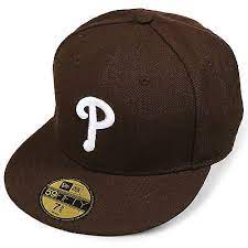 New Era Phi Phillies Fitted Hat Nea Phibrow Mens Brown Hat Size 734 Brown Hats Fitted Hats Caps For Sale