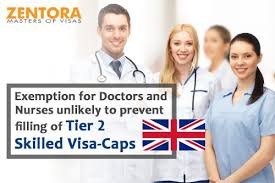 Exemption For Doctors And Nurses Unlikely To Prevent Filling Of Tier2skilledvisacaps Zentoraoverseascareers Zentroa Immigra Work In Uk Prevention Work Visa