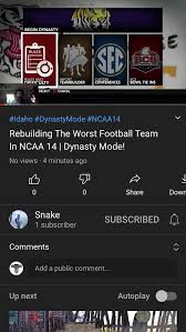 Ncaa football 14 uses an experience system akin to the same one seen in last year's madden nfl 13, which allows you to earn special traits for your coach. Hey Everyone I Started A Series For Ncaa 14 On My New Channel If You Guys Like Watching Rebuilds Ncaafbseries