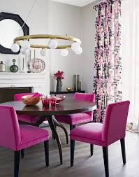 Use Furniture To Make A Statement In Your Dining Room Pink Dining Rooms Purple Dining Room Dining Room Colour Schemes