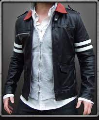 Handmade Classic Stylish Embroidery Leather Jacket Men Proto Type Alex Mercer Jacket For Men S In 2021 Leather Jacket Jackets Genuine Leather Jackets