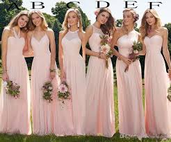 Summer 2020 Cheap Blush Chiffon Long Bridesmaid Sofiedress In 2020 Blush Bridesmaid Dresses Long Blush Pink Bridesmaid Dresses Bridesmaid Dresses Boho