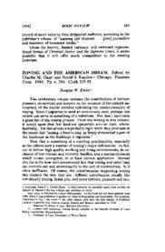 Find what books your friends are reading, track and download the books you're. Book Review Zoning And The American Dream Promises Still To Keep Edited By Charles M Haar And Jerold S Kayden