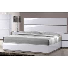 The Demeter Platform Bed Is Finished In A Glossy Laminated Pvc Finish Over An Mdf Frame Bed Has Glossy G Bed Design Modern Grey Bedding Bed Furniture Design