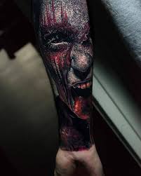Black And Grey Tattoo Artists Tattoo Artist Sandry Riffard Black And Grey Horror Realistic Tattoo France Tattoo Artists Tattoos Horror Tattoo