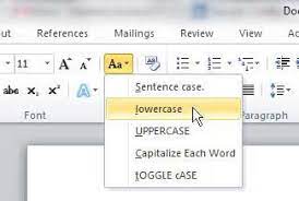 How to make all text uppercase in excel 2010? How To Convert Capital Letters To Small Letters In Word 2010 Solve Your Tech