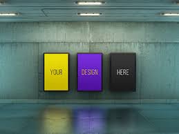 Poster Urban Subway Lightbox Mock Ups Subway Poster Poster Mockup Graphic Design Mockup