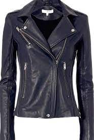 Iro Iro Navy Tara Jacket Size 0 Xs Navy Blue Leather Jacket Blue Leather Jacket Leather Jackets Women