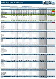 Weekly Budget Worksheet For Excel Budget Spreadsheet Weekly Budget Weekly Budget Template
