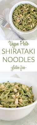 Vegan Pesto Shirataki Noodles Vegan Gluten Free This Low Carb Meal Is Perfect For People Who Are On A Vegan Lunch Recipes Vegan Pasta Recipes Vegan Pesto