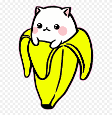 The amazing kawaii mara cat bundle with the anime super tracer pack song used: Banana Cat Kitty Cute Yellow Tropical Catnana Anime Cute Kawaii Cat Clipart 5467929 Pinclipart