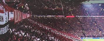 United fans had also gathered at the lowry hotel where their side's players were staying prior to the match. Robin Van Persie