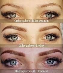Ombre Eyebrow By Andrea Toth Before Predraw After Pictures Permanent Makeup Eyebrows Semi Permanent Makeup Eyebrows Permanent Makeup