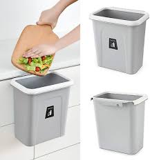 hanging trash can for kitchen cabinet