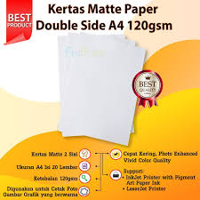 Persetujuan dan standarisasi kertas dengan ukuran a4 bisa ditemukan dalam sertifikasi iso 216. Kertas Foto A4 120gsm 1 Pack 20pcs Kertas Matte Double Side Printer Shopee Indonesia