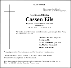 Find more data about cassen eils. Traueranzeigen Von Cassen Eils Nordwest Trauer De