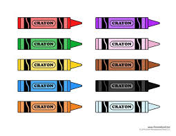 Crayon Template Crayon Template Label Templates Template Printable