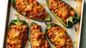 Chili Stuffed Poblano Peppers Recipe How To Make It Taste Of Home