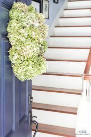 Here's a fun and easy tutorial on how to make a dried hydrangea wreath using blooms from your garden! Dried Hydrangea Wreath Tutorial Easy Inexpensive On Sutton Place