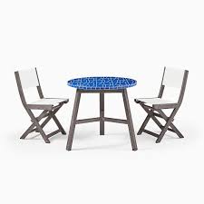 Same day delivery 7 days a week £3.95, or fast store collection. Mosaic Tiled Outdoor Bistro Table Folding Bistro Chair Set Landscape Blue