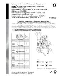 Graco Inc 5900 Convertible Paint Sprayer User Manual Manualzz